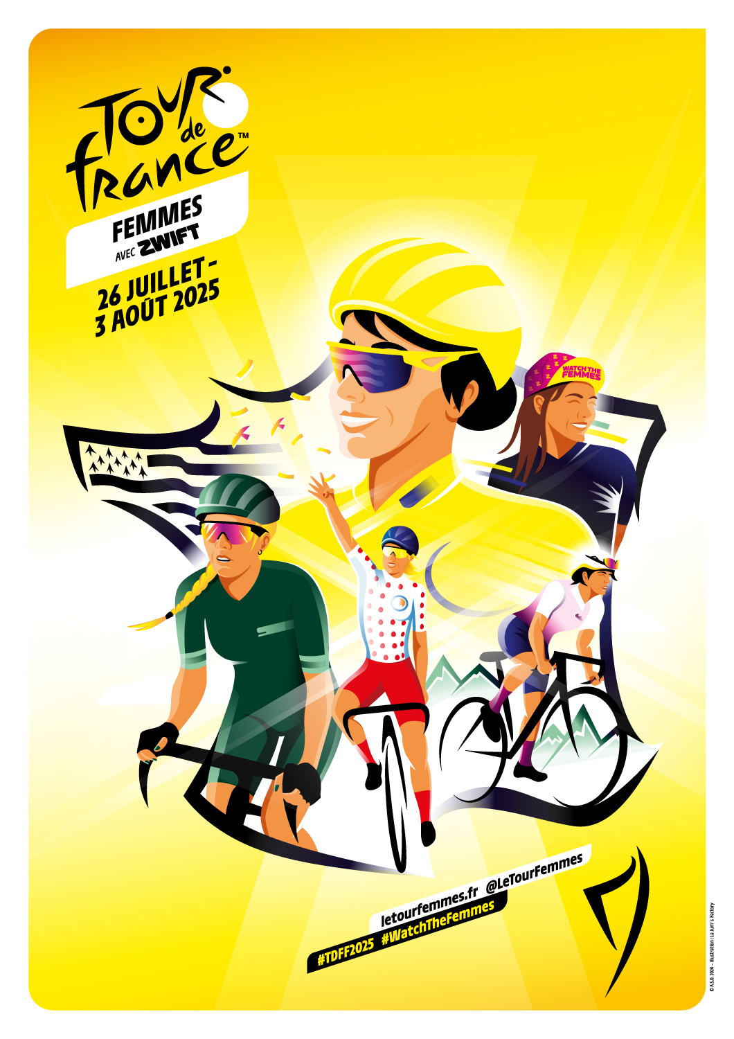 Carte Postale Cyclisme - Ville étape Chinon, Série Spéciale Tour De France 2025 N°2